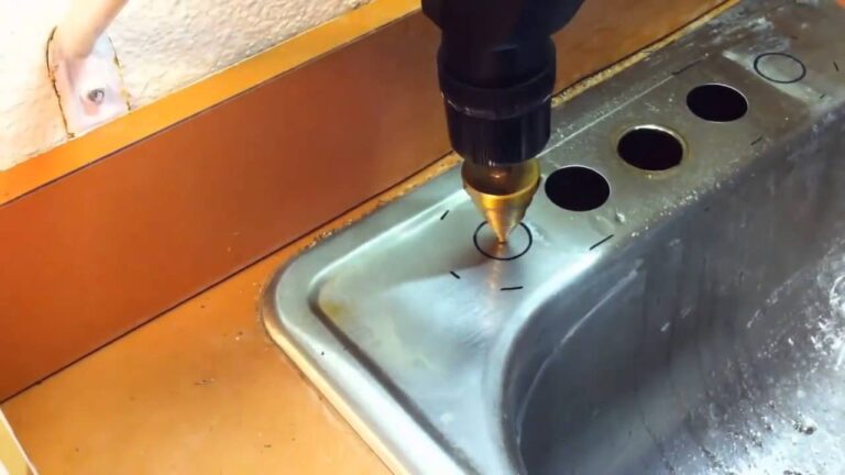 How to make a hole in a stainless steel sink - Kitchen Faucet Blog
