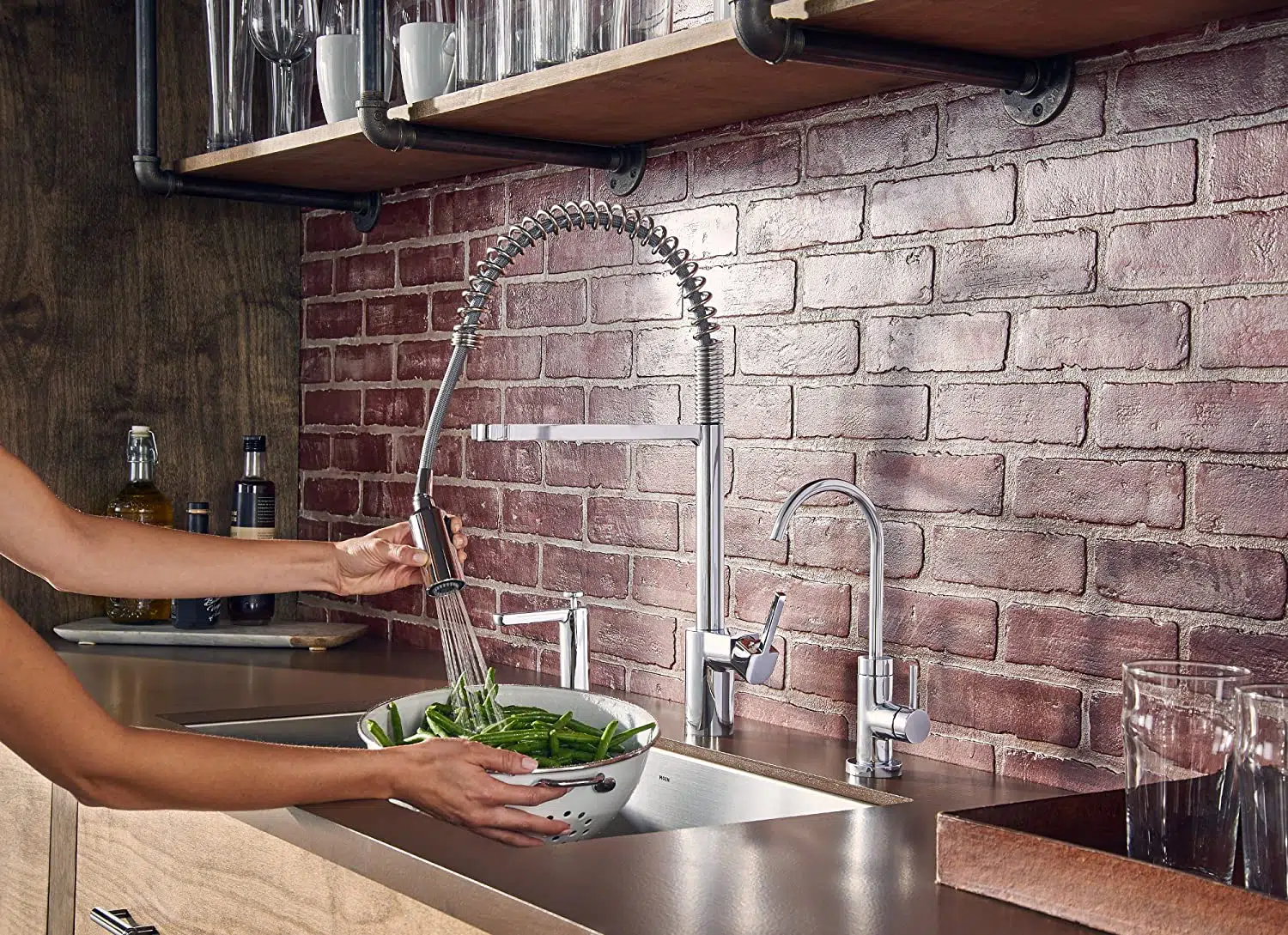 best spring pull down kitchen faucet